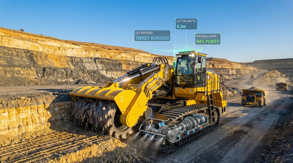High-tech machinery showcasing innovative solutions for surface mining.