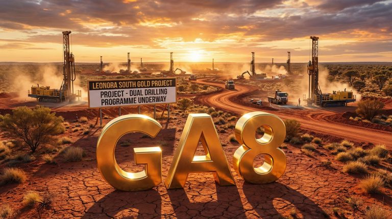 Goldarc Resources Ltd-GA8-GA8 signifying active gold drilling project.