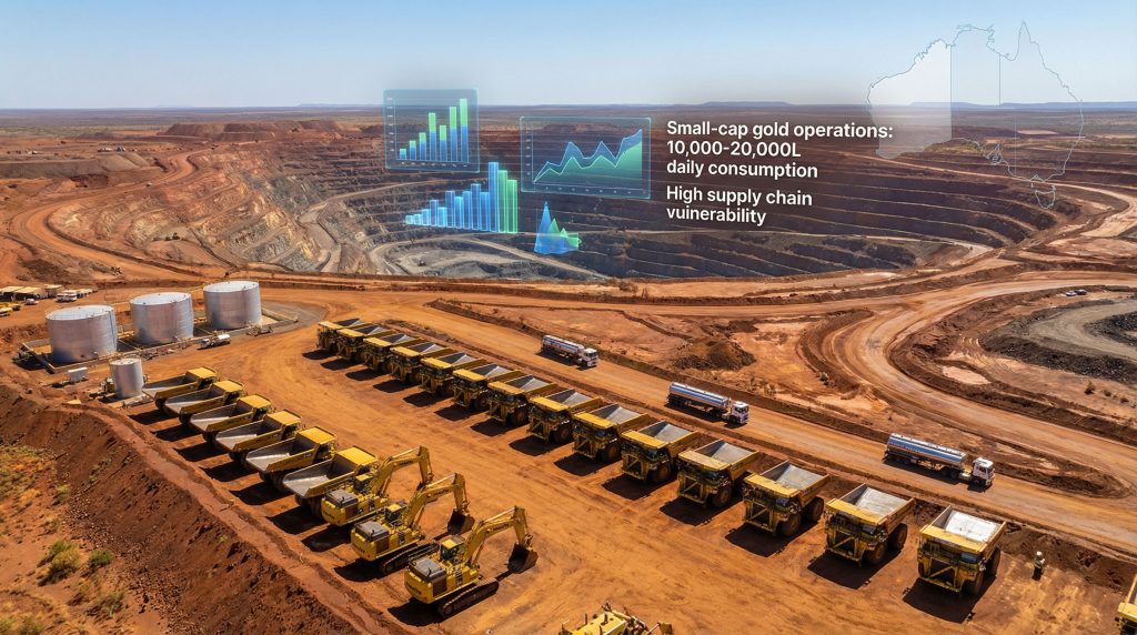 Fuel shortages force WA miner to halt.