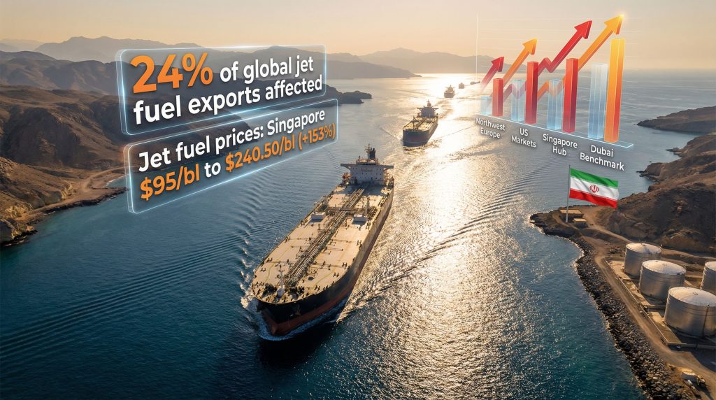 Iran conflict impact on global jet fuel.