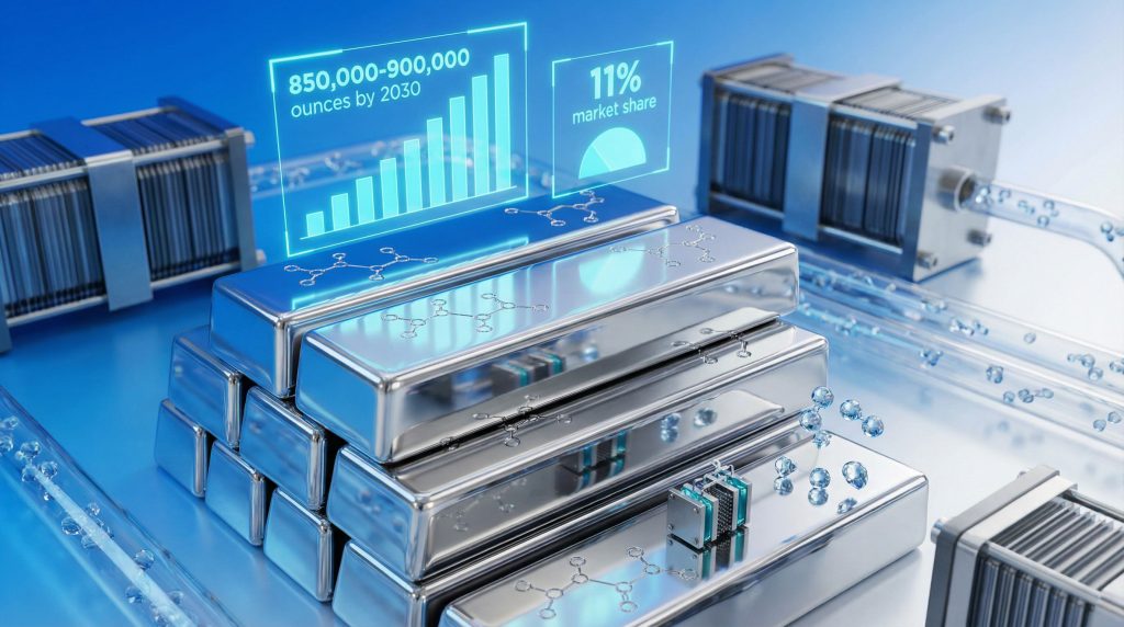 Platinum demand rising in hydrogen economy.