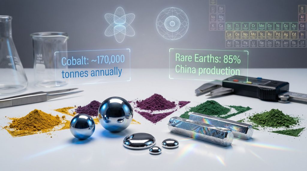 Rare metals vs rare earth elements comparison.