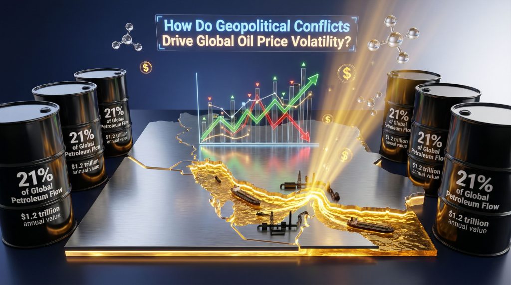 Geopolitical conflicts impact oil prices and Iran.