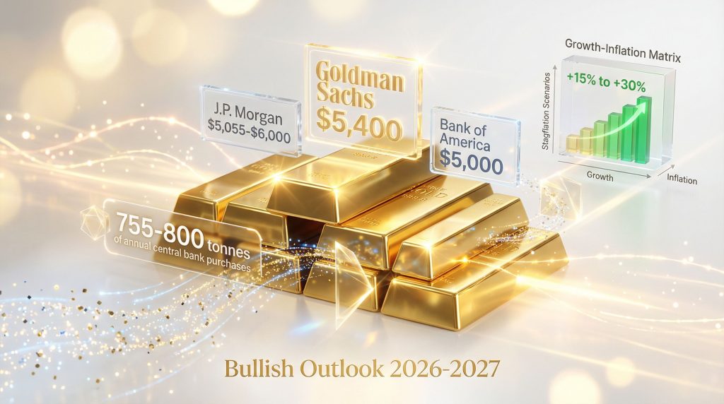 Bullish gold price outlook, 2026-2027 forecast.