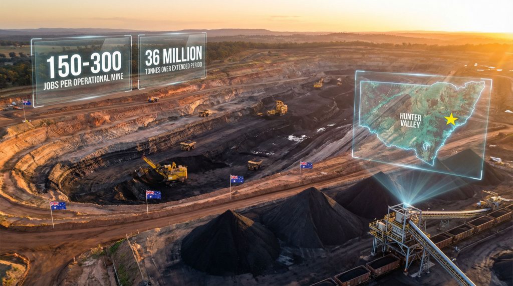 Dartbrook coal mine extension overview.