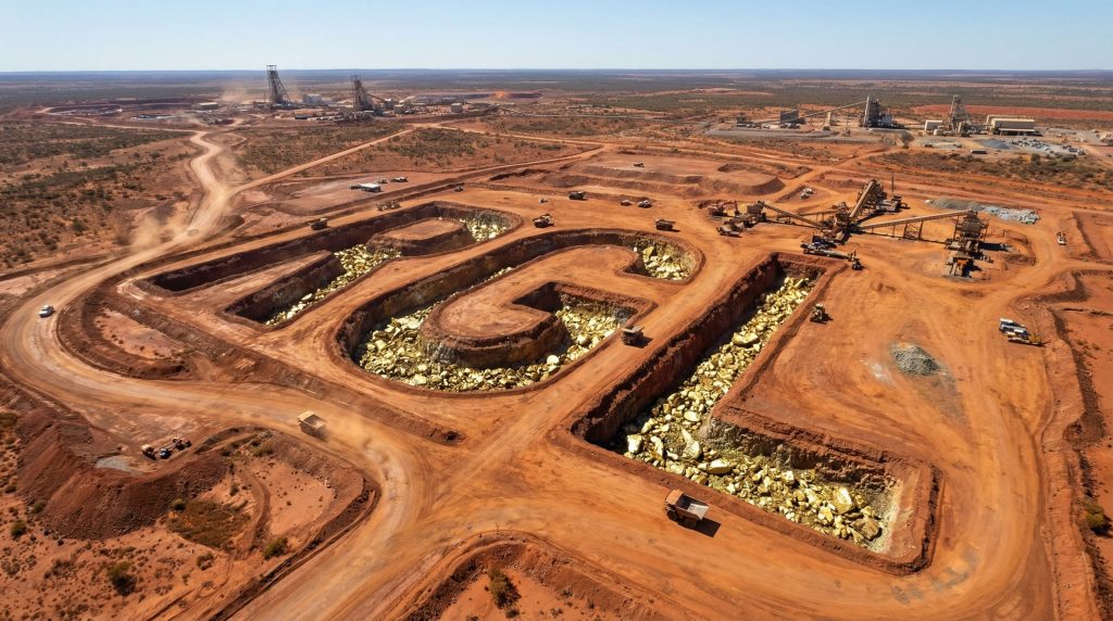 Riversgold Ltd-RGL-Gold mining landscape with hidden treasures.