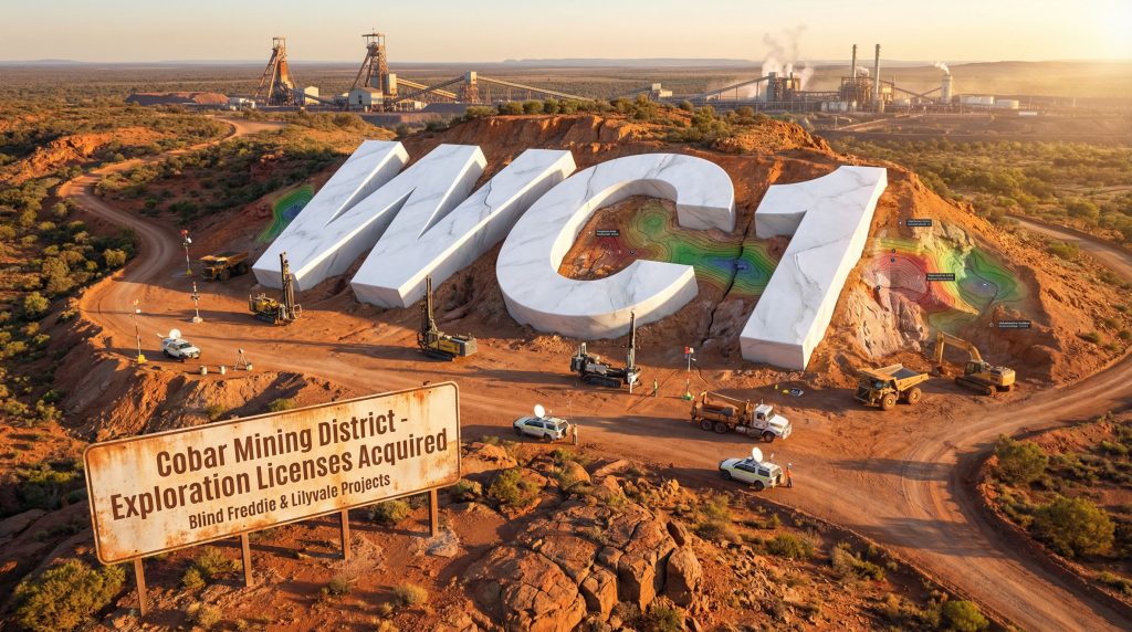 West Cobar Metals Ltd-WC1-Cobar Mining District exploration sign and landscape.