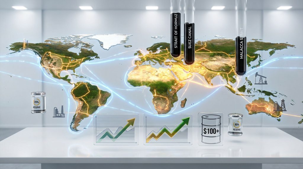 Global supply chains weaken, impacting oil prices.
