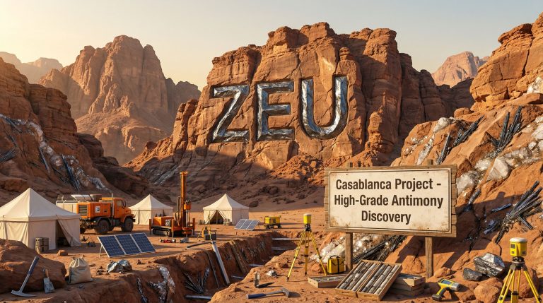ZEUS Resources Ltd-ZEU-Casablanca Project: High-Grade Antimony Discovery site.