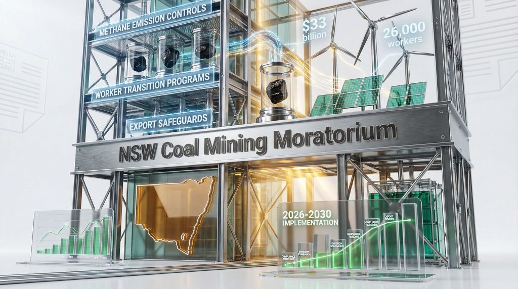 New South Wales coal mining moratorium illustration.