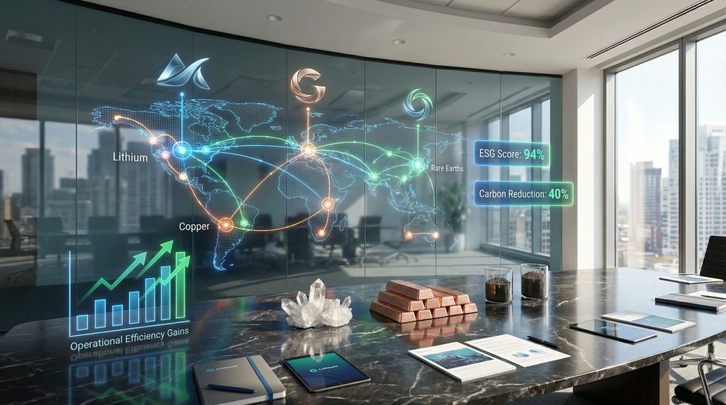 Brazilian Nickel rebranding highlighted in futuristic office.