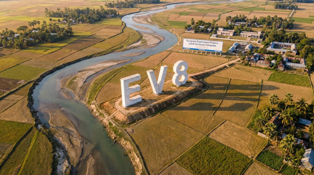 Everlast Minerals Ltd-EV8-EV8 letters on rural landscape field.