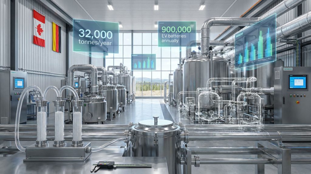 Siemens and Rock Tech Lithium industrial collaboration.