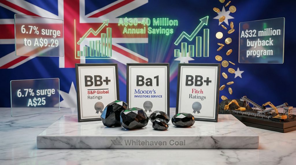 Whitehaven Coal credit rating boost certificates.