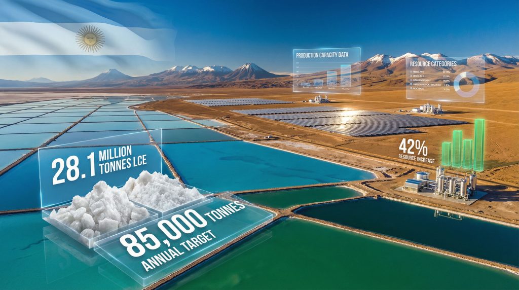 Cauchari-Olaroz lithium production capacity increase.