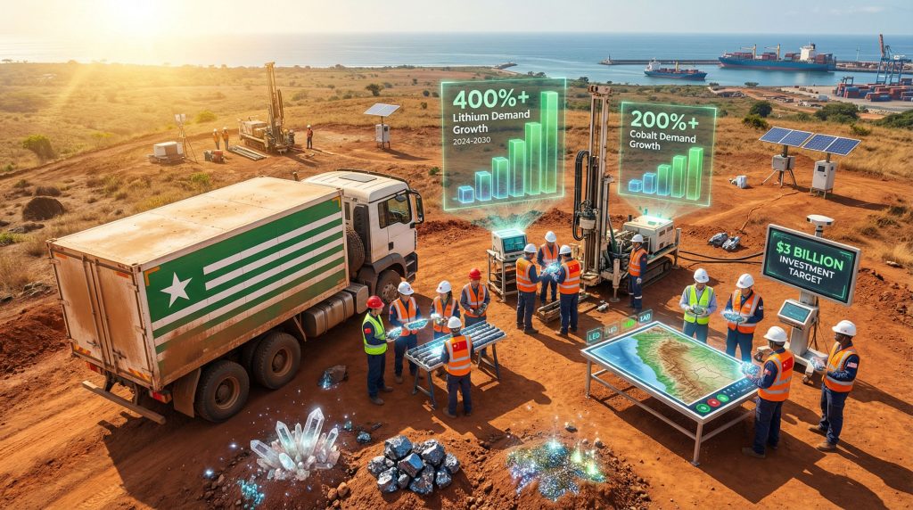 China-funded mineral deposits exploration in Liberia.