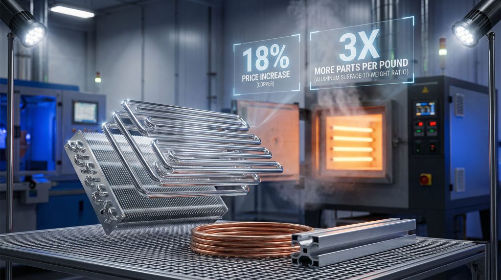 Comparative analysis: aluminium-for-copper shift benefits.
