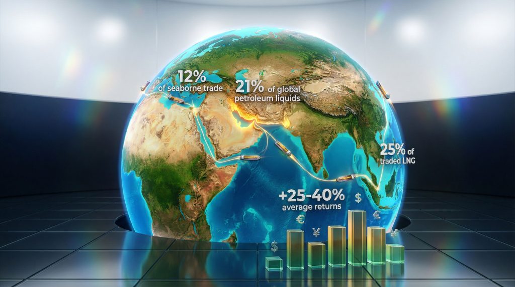 Global oil routes and market impacts.