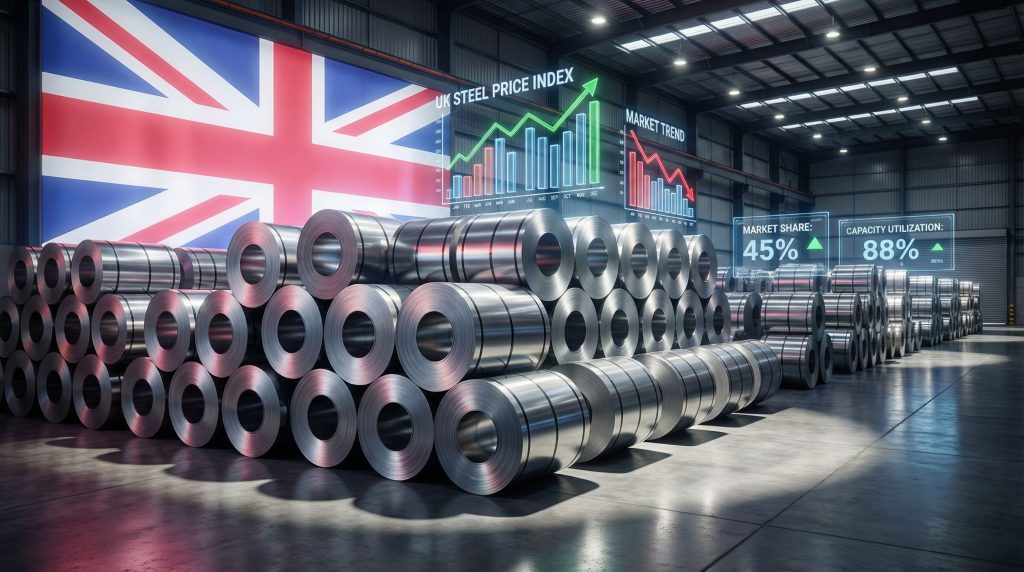 Tata Steel UK HRC price increase visualized.