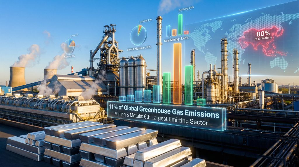 Industrial plant emissions data visualization analysis.