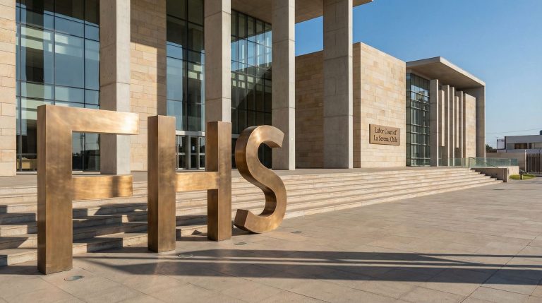 Freehill Mining Ltd-FHS-Modern architecture at La Serena Labor Court.