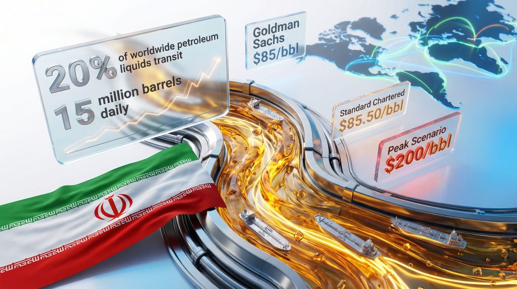 Iran conflict impacts oil prices, global transit.