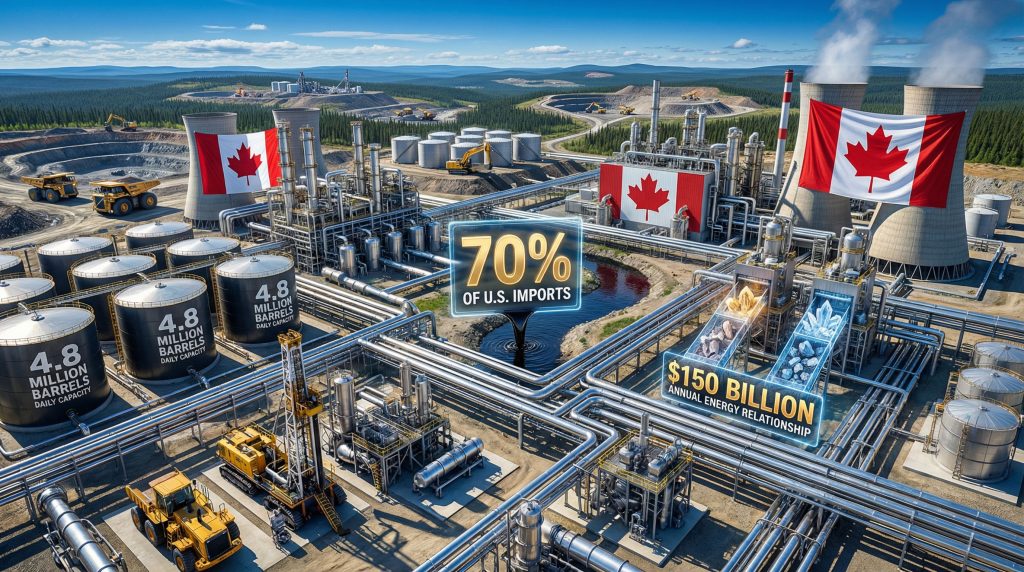 Canada's leverage: oil, minerals, U.S. tariffs.