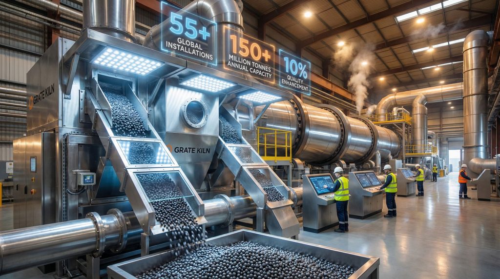 Metso's Grate Kiln enhancing green steel production.