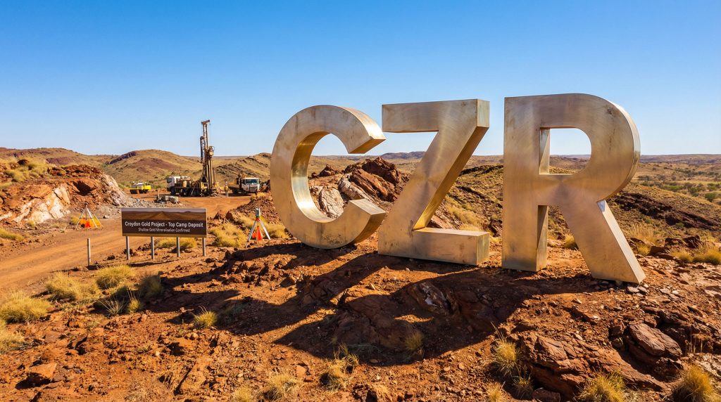 CZR Resources Ltd-CZR-CZR letters at Croydon Gold Project.