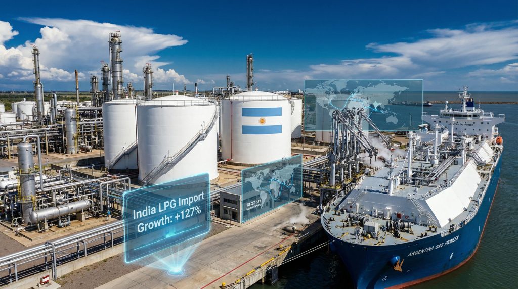 Argentina's LPG exports to India increasing.