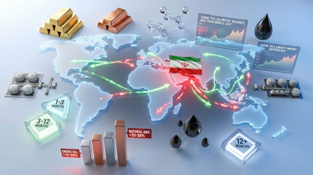 Iran war impact on global commodity markets.