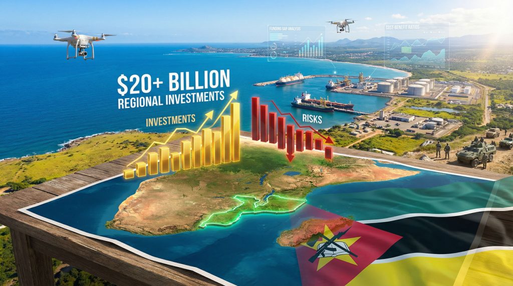 Troop withdrawal from Mozambique impacts investments.