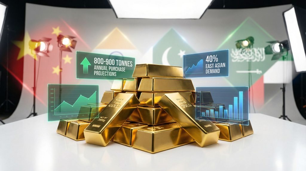 Central banks boosting gold purchases.
