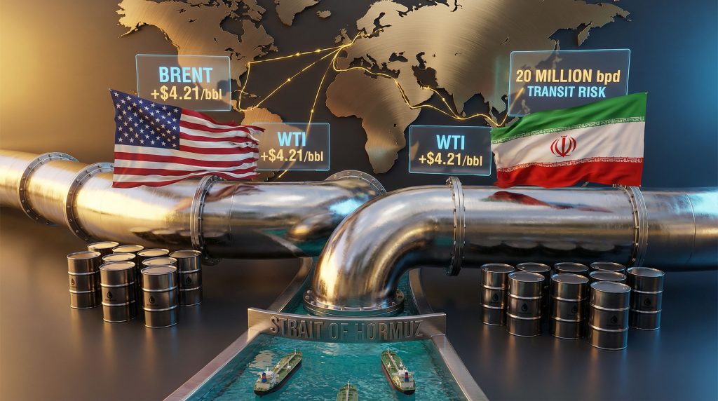US Iran conflict oil price impact visualization.