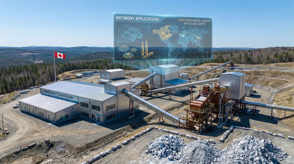 Beaver Brook antimony mine's global supply impact.