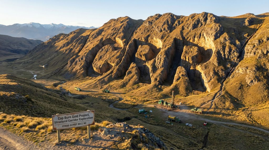 Critical Resources Ltd-CRR-Cap Burn Gold Project in mountains