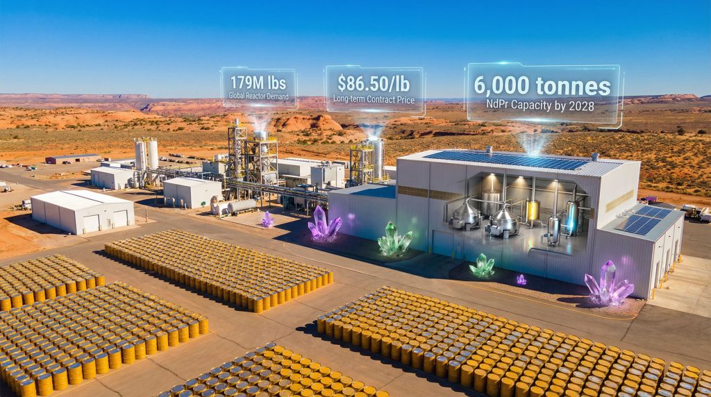 Energy Fuels uranium production facility overview.