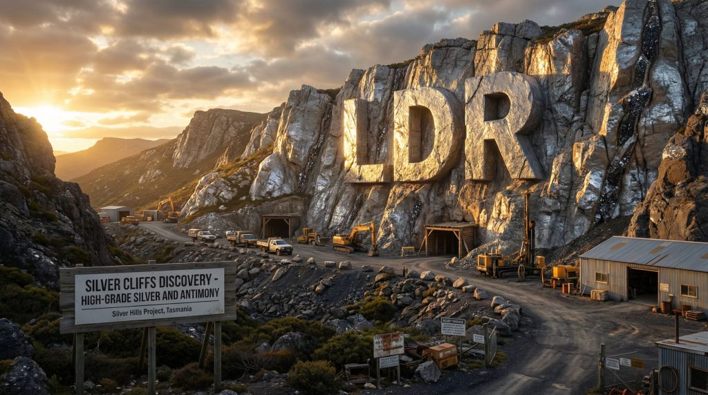 Lode Resources Ltd-LDR-Silver Hills Project mine at sunset.