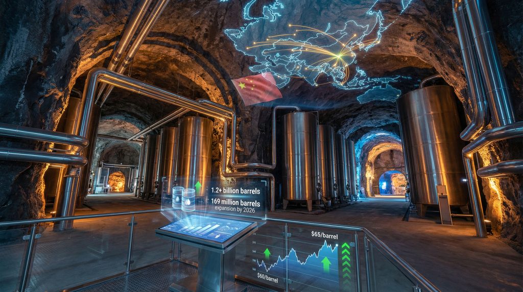 Underground storage highlights China crude stockpiling strategy.