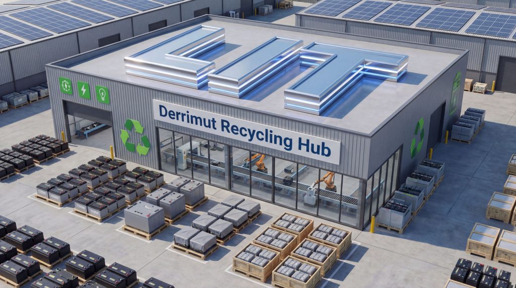 Livium Ltd-LIT-Derrimut Recycling Hub with solar panels.