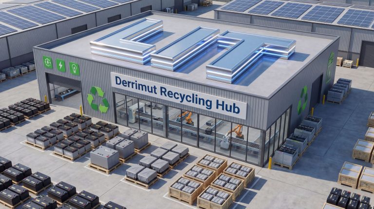 Livium Ltd-LIT-Derrimut Recycling Hub with solar panels.
