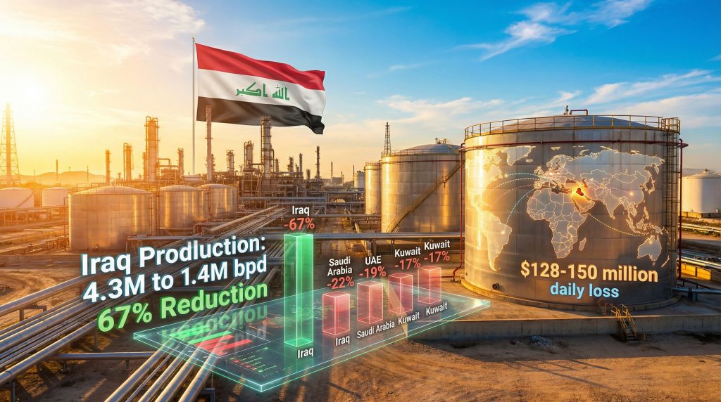 Iraq oil production cuts: impact visualization.