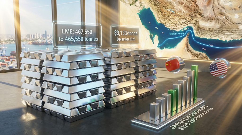 LME aluminium prices influenced by geopolitics.