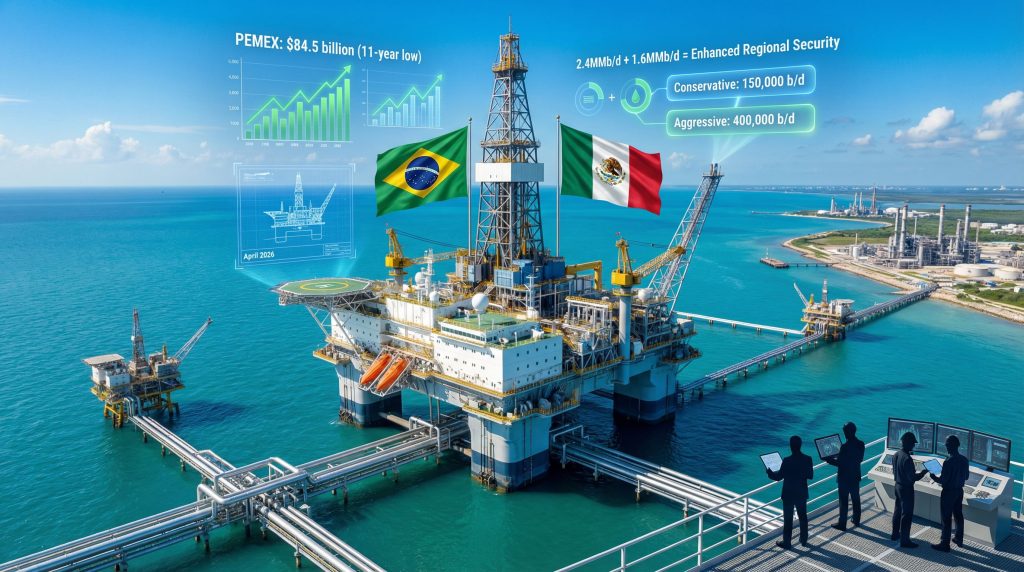 Petrobras PEMEX partnership proposal on offshore platform.