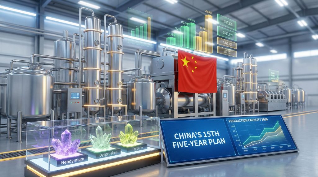 China enhances rare earth industry development.