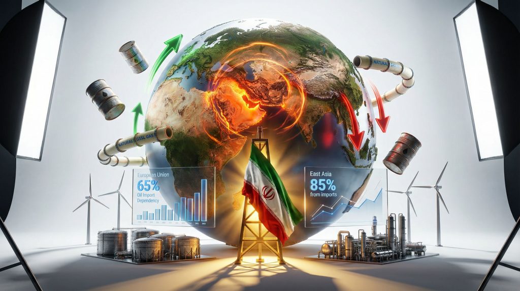 Iran war impacts on energy markets illustrated.