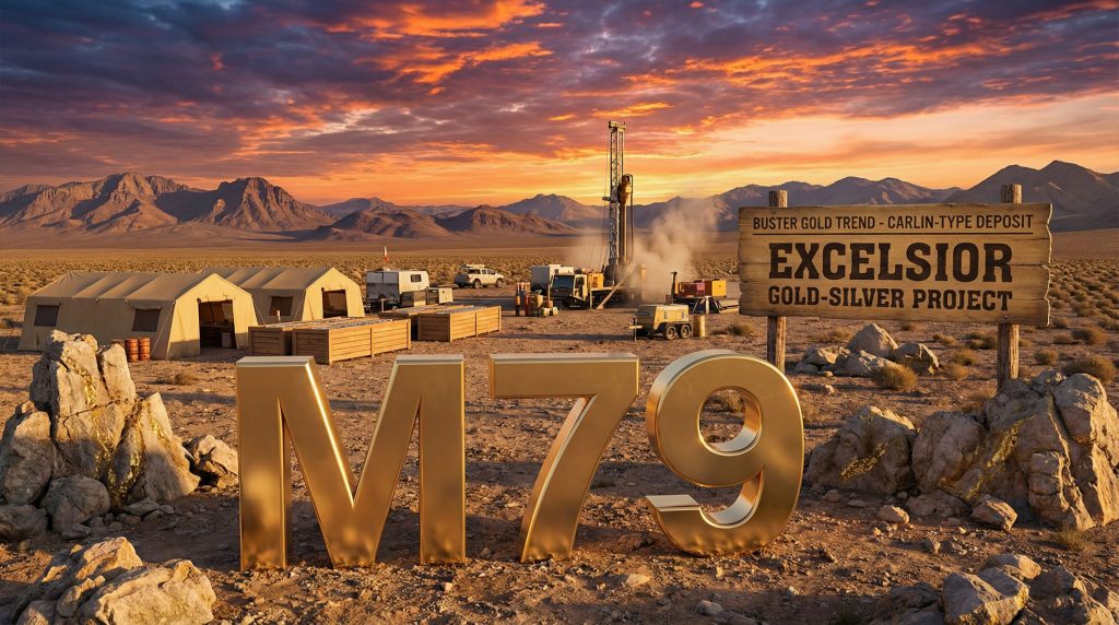 Mammoth Minerals Ltd-M79-M79 project in desert landscape.