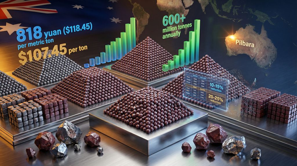 Iron-ore supply disruption visualized with statistics.