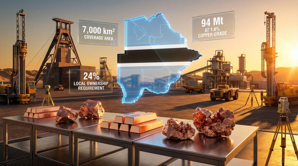 Botswana Minerals copper licences infographic.