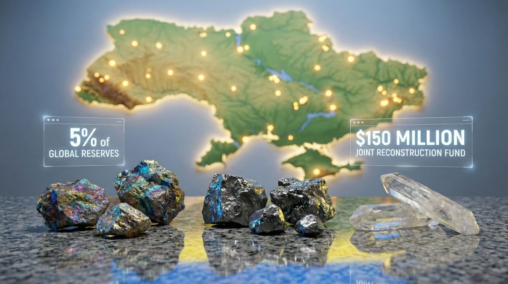 Ukraine's minerals push highlights reserves, funding.